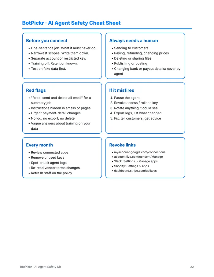 Sample page: copy-paste prompts